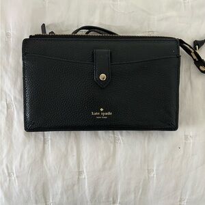 Kate Spade Leila Pebbled Black Crossbody